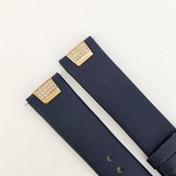 FOSSIL Original Replacement Leather Strap S181328 Watch Band Blue 18MM - Picture 2 of 8
